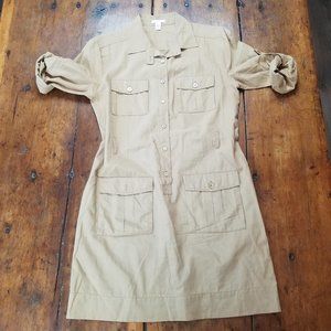 J.Crew Khaki Safari Dress